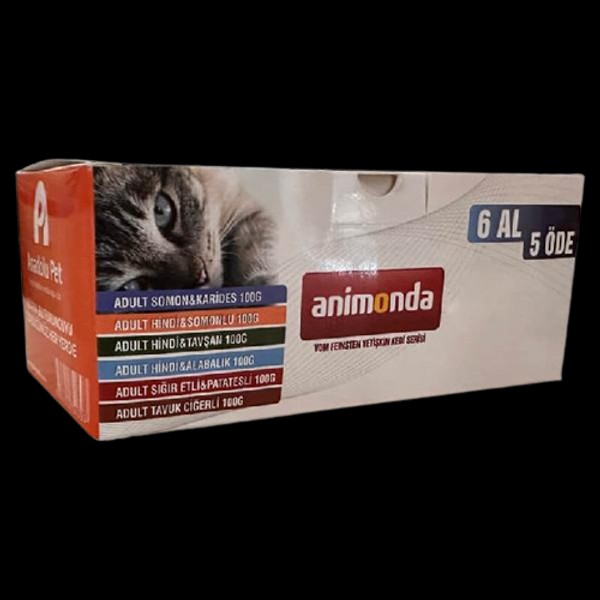 Animonda Vom Feinsten Yetişkin Kedi Serisi Yetişkin Kedi Konservesi 100gr (6 AL 5 ÖDE)