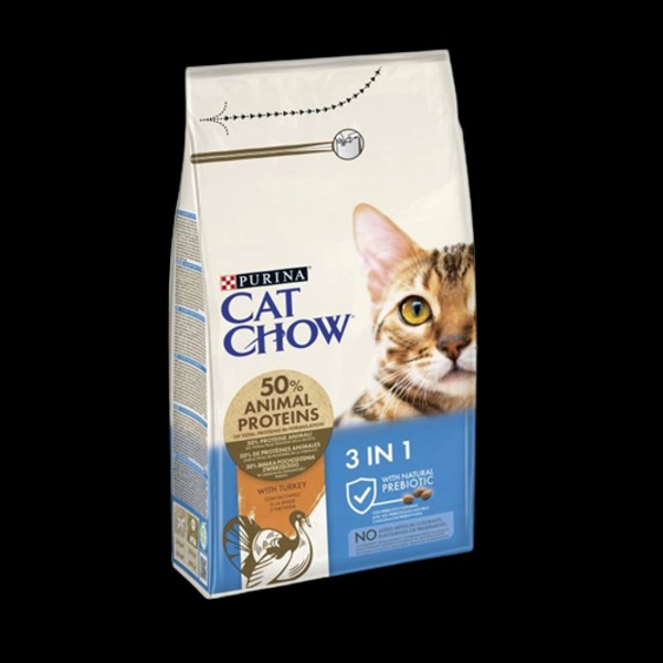 Cat Chow Feline 3 in 1 Hindi Etli Yetişkin Kedi Maası 1,5 Kg